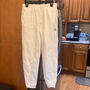 Calvin Klein Classic White Sweatpants